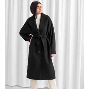 & Other Stories black wool coat